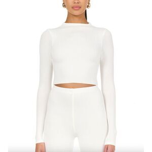 NAKED WARDROBE The NW Mockneck Crop Top NWT Sz Medium